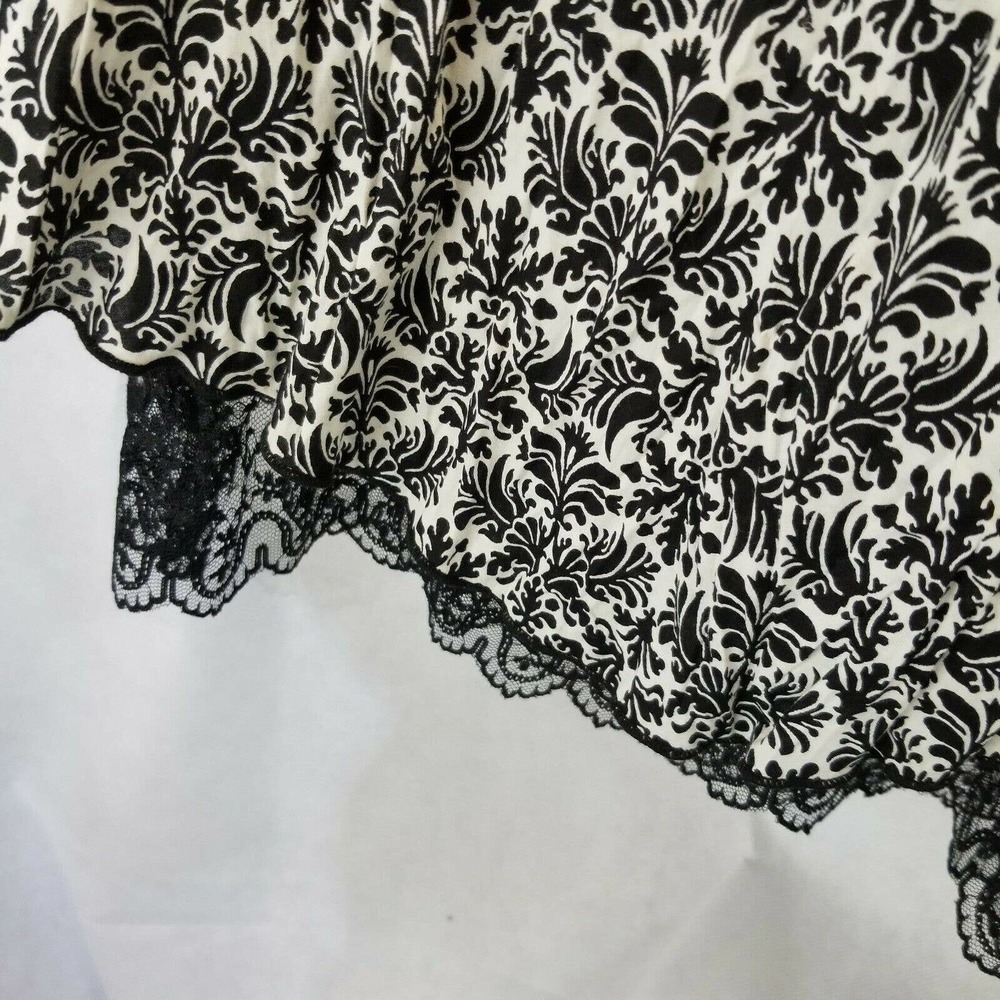 Linea Domani Dress 8 Black White Tank Style Lace - Picture 8 of 12